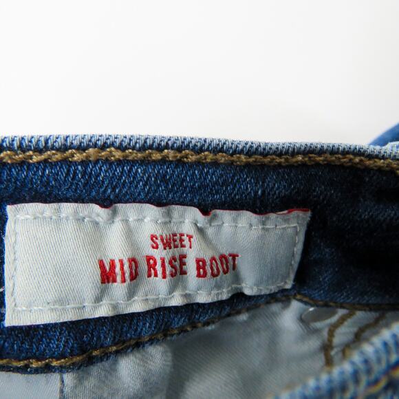 Lucky Brand Sweet Mid Bootcut Jeans Flared Leg Dark Wash Jeans Size 10 30 - Picture 9 of 11